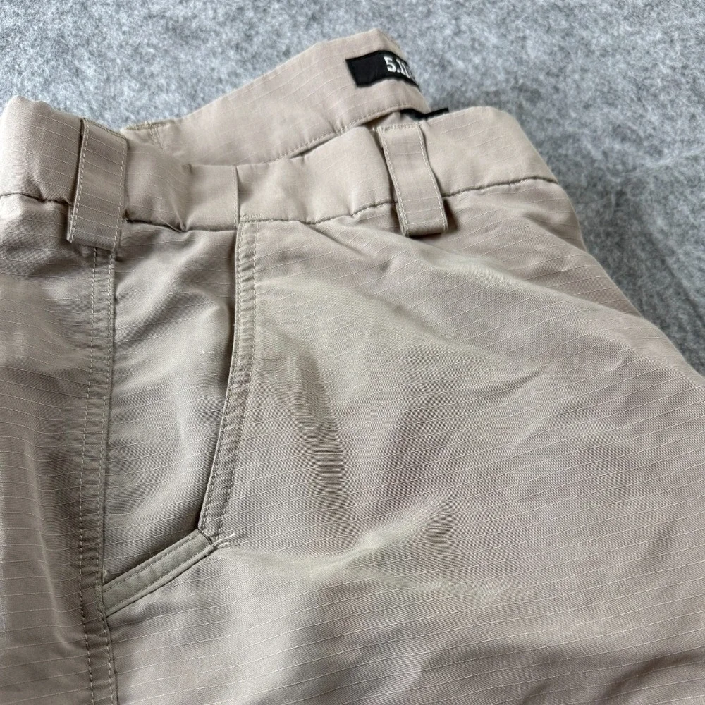 5.11 Tactical Mens 38x31 Fast-Tac Urban Pants Regular Stretch Khaki EMS Police